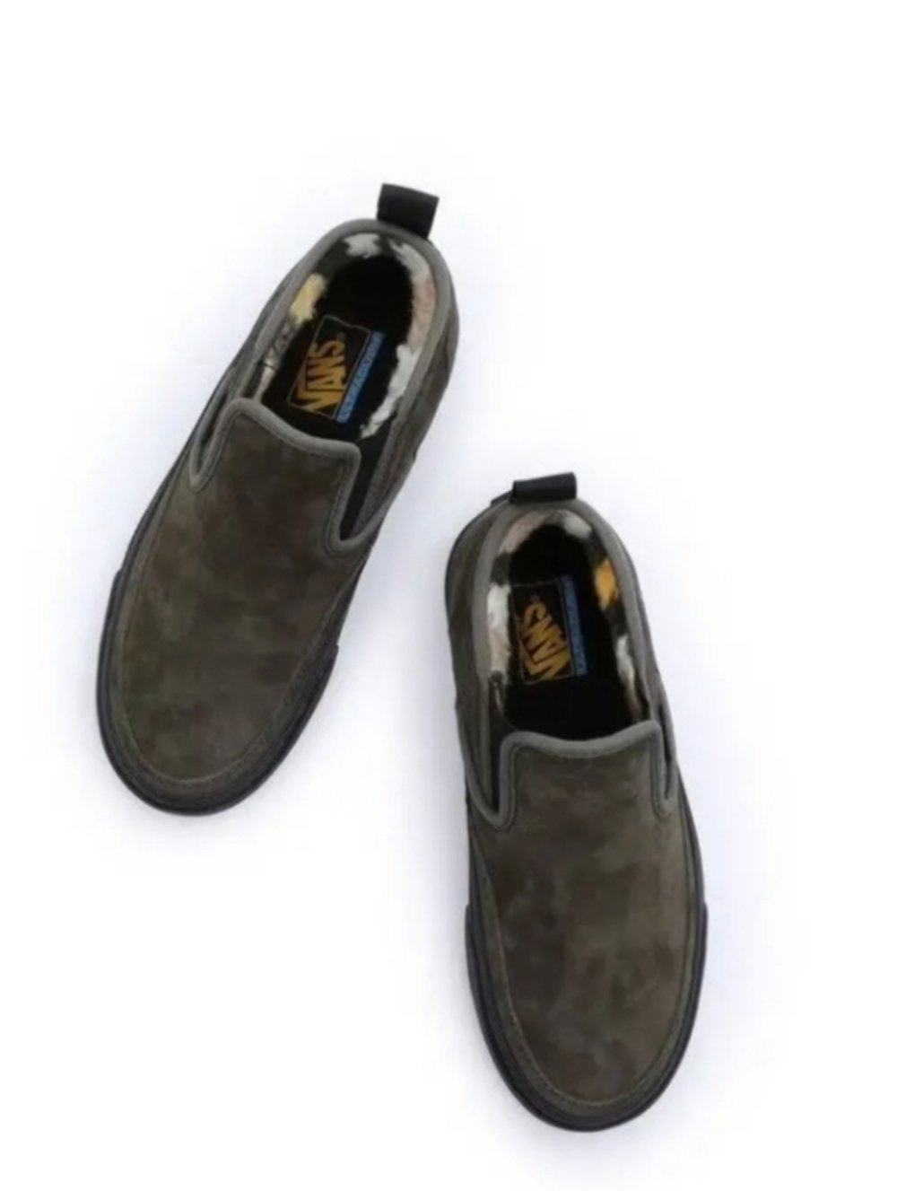 NEW! Vans MTE Olive Suede Slip-On Mid with Black Midsole sz 9 NWT - Picture 3 of 11